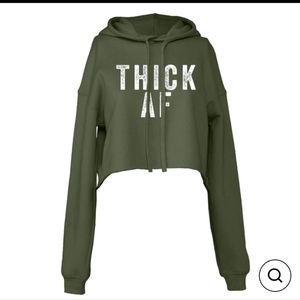 Combat iron clothing crop hoodie